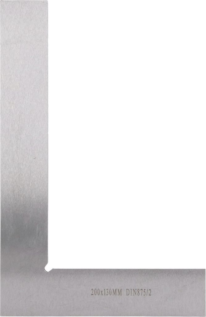 Winkelmesser für Maschinenbauer, 200 x 130 mm, 90¡ã rechter Winkel, hohe Genauigkeit, ergonomisch, aus Kohlenstoffstahl