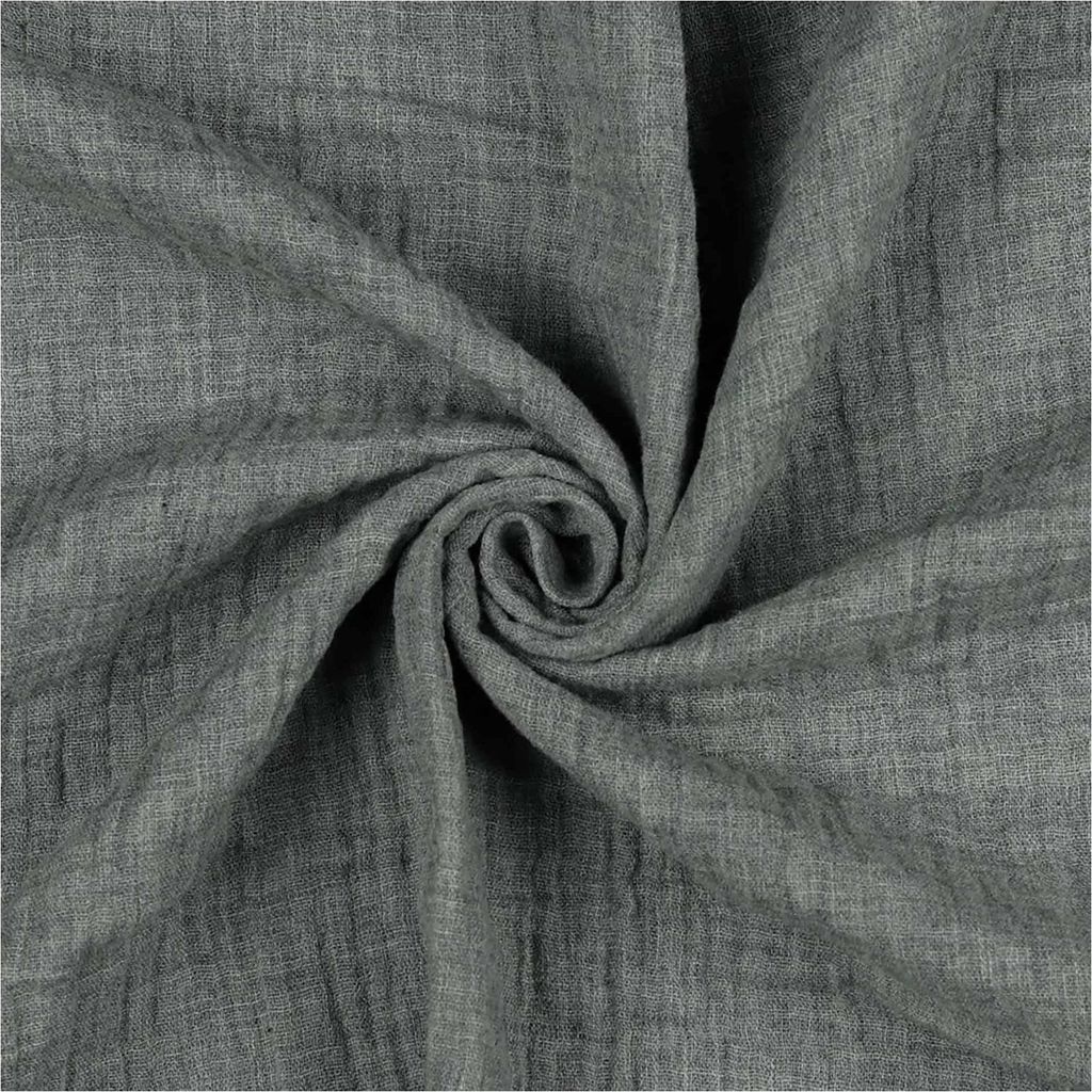 Melierter Musselin Stoff 50x136cm Double Gauze Mulltuch Baumwolle