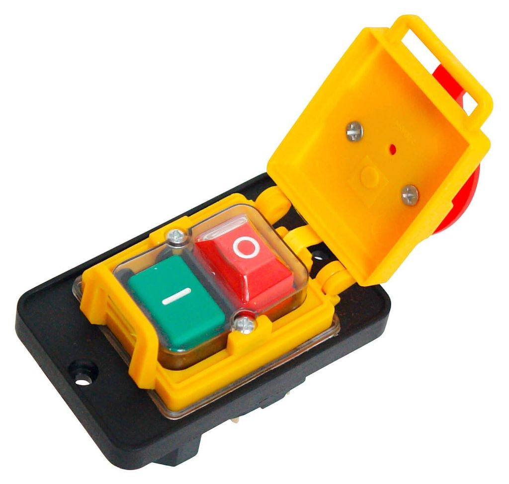 Hauptschalter Schalter Schutzschalter Schredder Notaus Not-aus-schalter Notschalter Phasig Kunststoff Ein-aus-hauptschalter Polig 230v 911707 99003 4031765990035