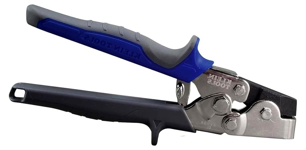 Stanzer-Set, Schnappverschluss-Stanzwerkzeug für Blech, Vinyl und Aluminiumverkleidungen, blau/grau