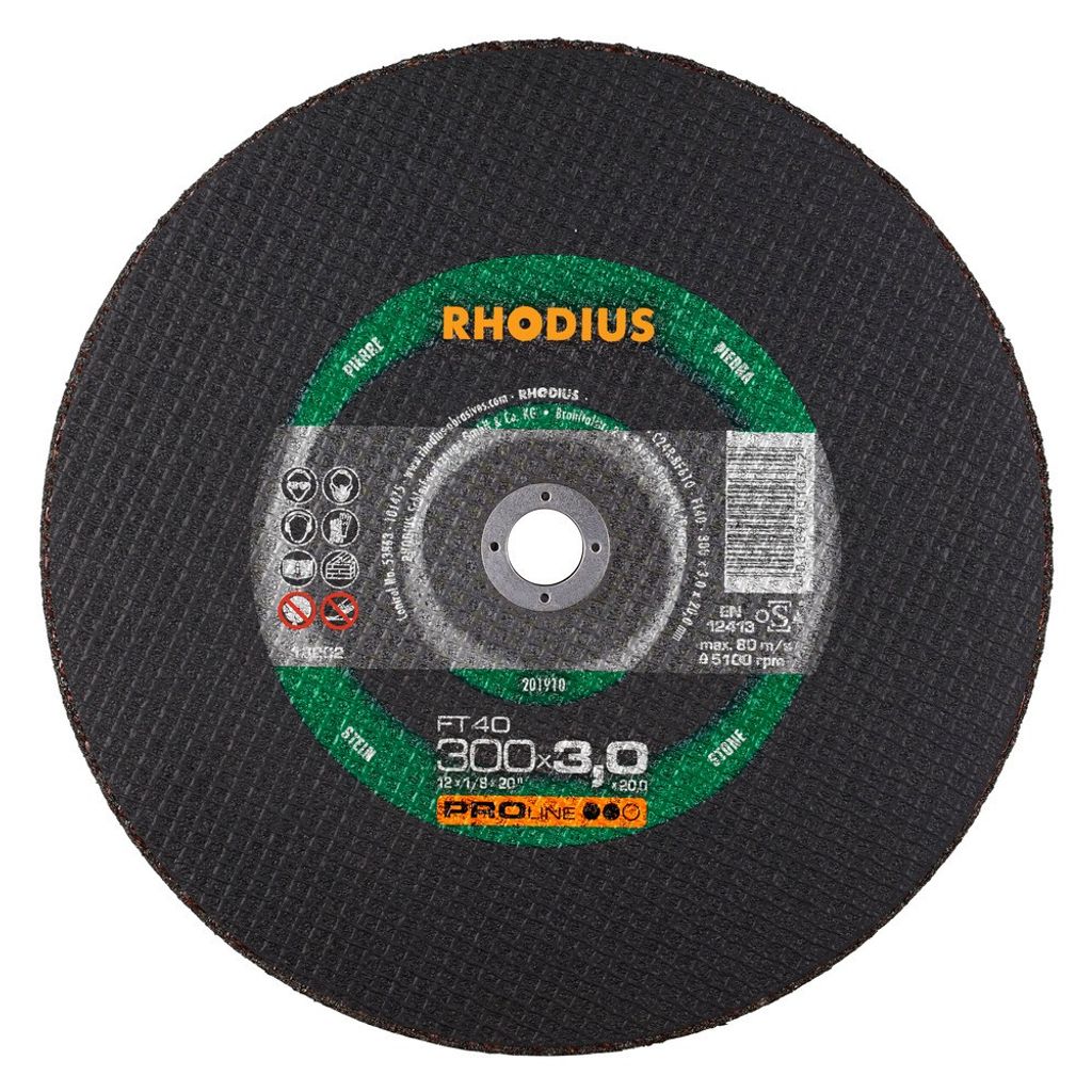 Rhodius Trennscheibe FT 40 300x3,0x20,0mm Stein Proline - 201910