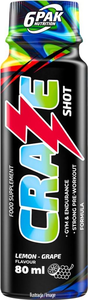 6PAK Nutrition | Craze Shot Lemon and Grapes Produktbild 