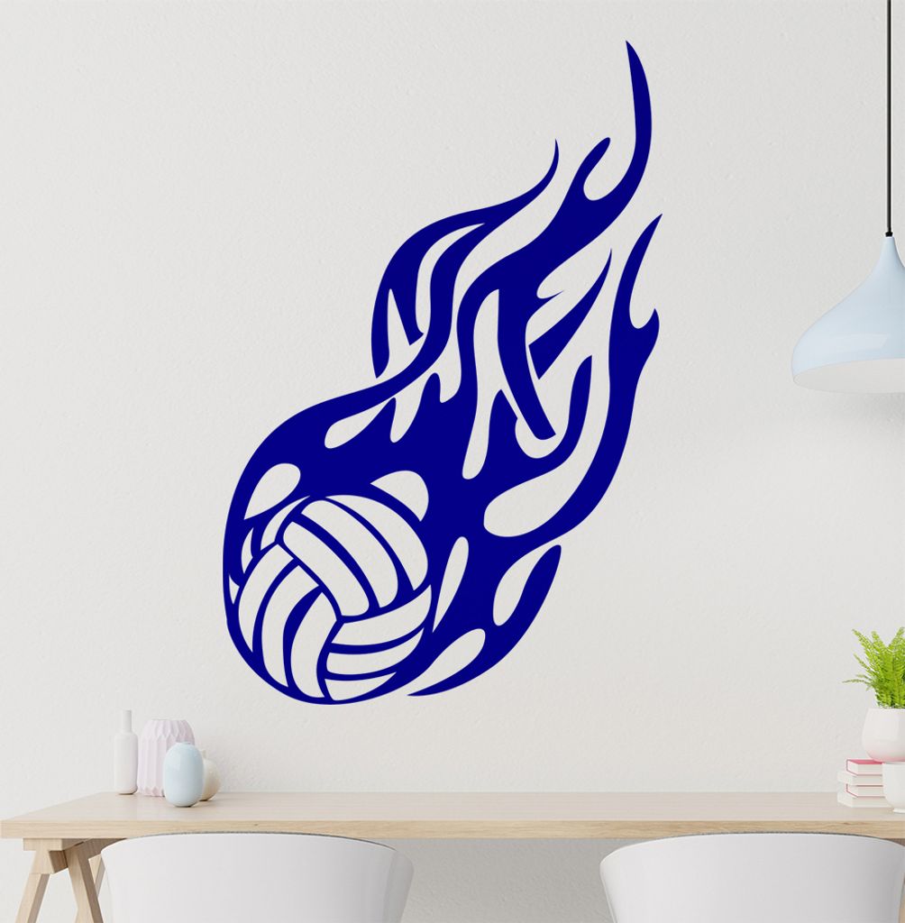 Feuerball Fireball Wandtattoo in 6 Größen - Wandaufkleber Wall Sticker - Dekoration, Küche, Wohnzimmer, Schlafzimmer, Badezimmer