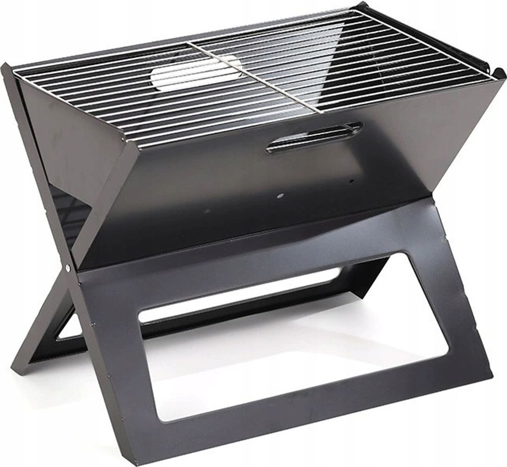 Barbecue a carbonella portatile pieghevole, 45 cm, acciaio, Immagine del prodotto 