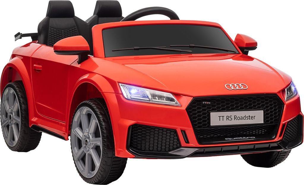 HOMCOM Kinder Elektroauto 12V Kinderauto mit 2,4G Fernbedienung, Musik, Hupe, Elektrofahrzeug mit LED-Leuchte, USB/MP3-Anschluss, Rückwärtsfunkti...