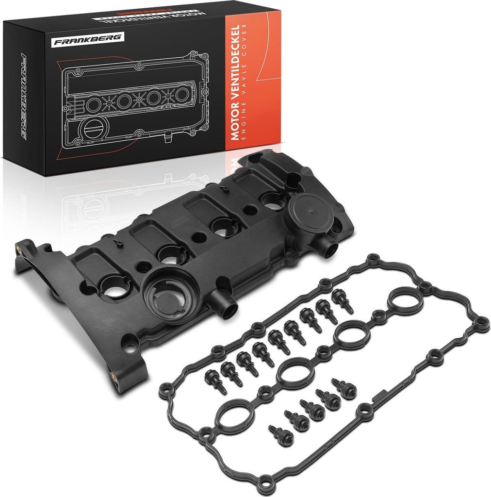 Frankberg 1x Ventildeckel Zylinderkopfhaube für VW Golf 5 EOS 1F Audi A3 8P Skoda Octavia 2