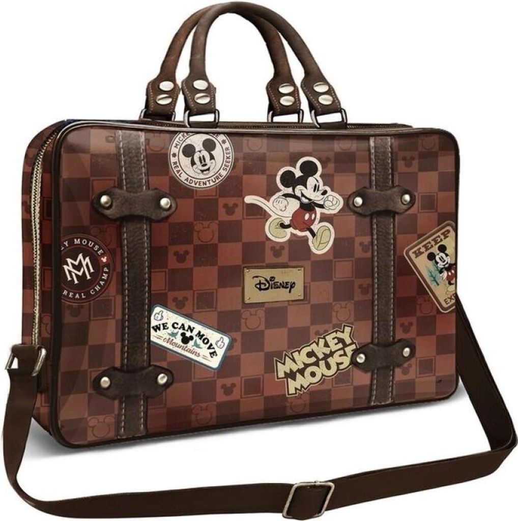 Karactermania Disney Mickey Mouse Journey Laptoptasche Braun Kinder Braun One Size