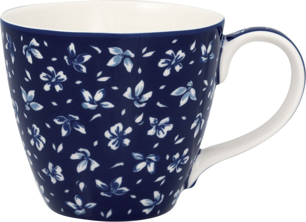 Greengate Dahla Becher mit Henkel blue 0,4l