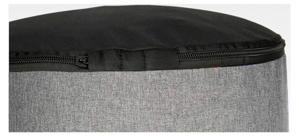 Sitzhocker Pouf für Balkon und Garten, wetterfest, 36 x 36 cm, runder Sitzpouf mit abnehmbarem, waschbarem Bezug