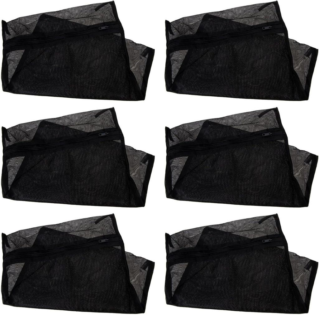 dicke schwarze Wäschesäcke aus Polyester mit verstärktem Verschluss, zum Schutz von Dessous/Waschmaschine/Campingausrüstung (40*50)