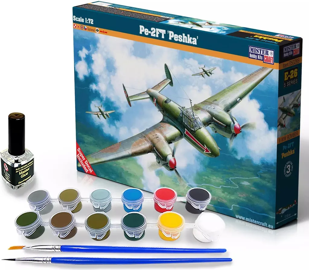 Modellino Aereo Pe-2FT Peshka 1/72 MisterCraft E26 - Dettagli Tecnici
