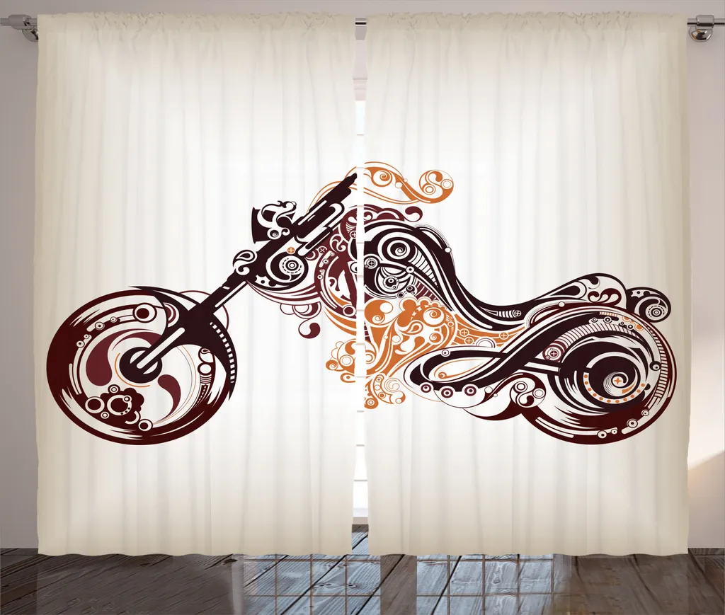 Rideau occultant décoratif 280x225 cm pour cacher le vis-à-vis salon