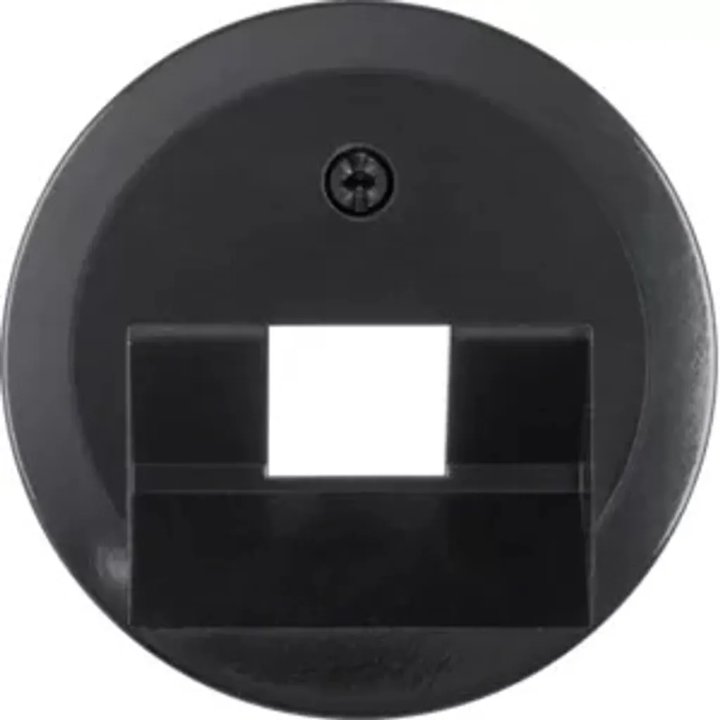 Plaque de finition noire 140701 pour connecteurs SAE et réseaux ISDN