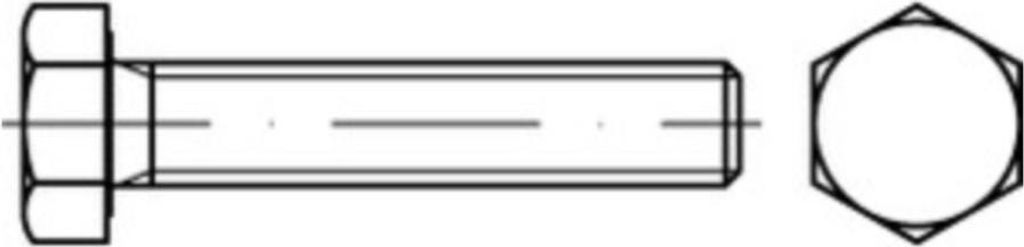 Reyher Sechskantschrauben ISO 4017 10.9 M 16x180 vz A2F, (25 Stück)