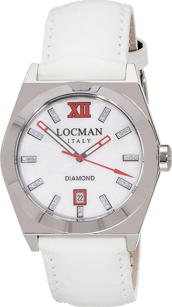 020300MWDFRDPSW Italy Damenuhr Stealth mit Diamanten weiß Ref. 0203 Locman