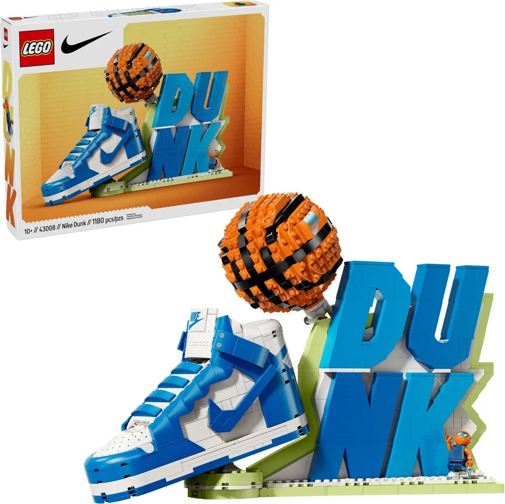 Modèle à construire LEGO® 43008 Nike Dunk : Baskets en briques pour adultes