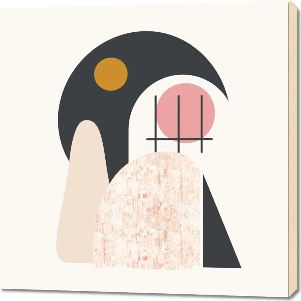 Support d'Image 90 x 90 cm avec Zone Visible Optimisée pour Décoration