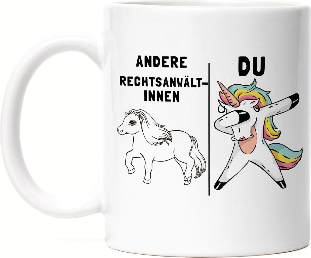 Andere Rechtsanwältinnen Du Tasse Pferd Einhorn Humor Produktbild 