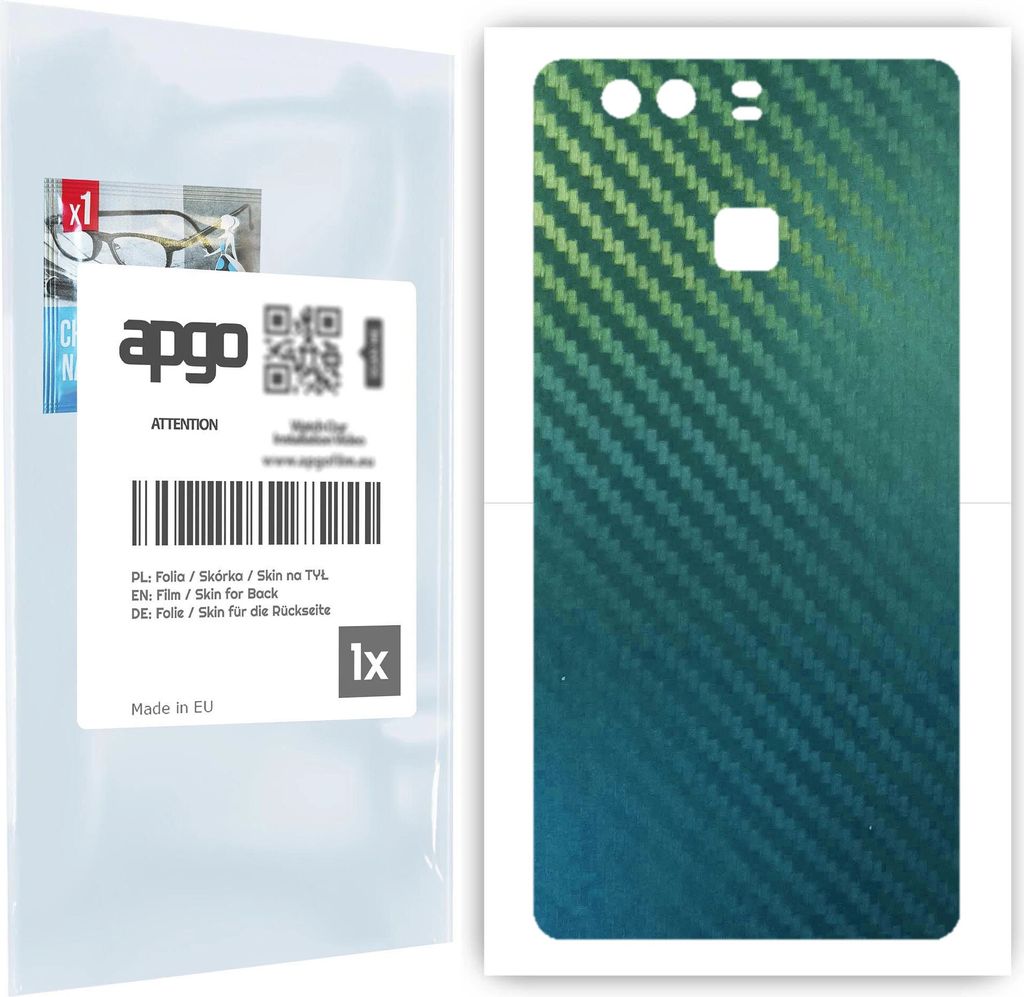 apgo Rückseite Schutzfolie, Skin, kompatibel mit Huawei P9, Produktbild 