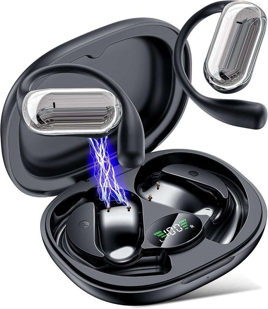 EUQQ KI Übersetzungskopfhörer Echtzeit 144 Sprachen Bluetooth 6.1 Übersetzer Kopfhörer 50 Std Spielzeit Sprachübersetzer Live Übersetzung Sch...