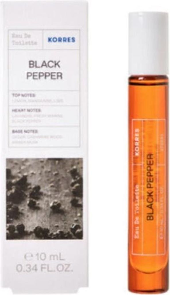 Korres aftershave voor heren, parfum "Black Pepper", 10 ml Productafbeelding 