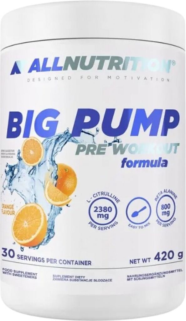 AllNutrition | Big Pump Pre-Workout Formula Orange