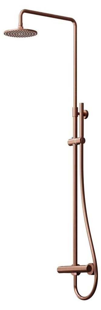 Steinberg Serie 100 Duschsystem mit Thermostat, Regenbrause rund, Handbrause, 10027212BC