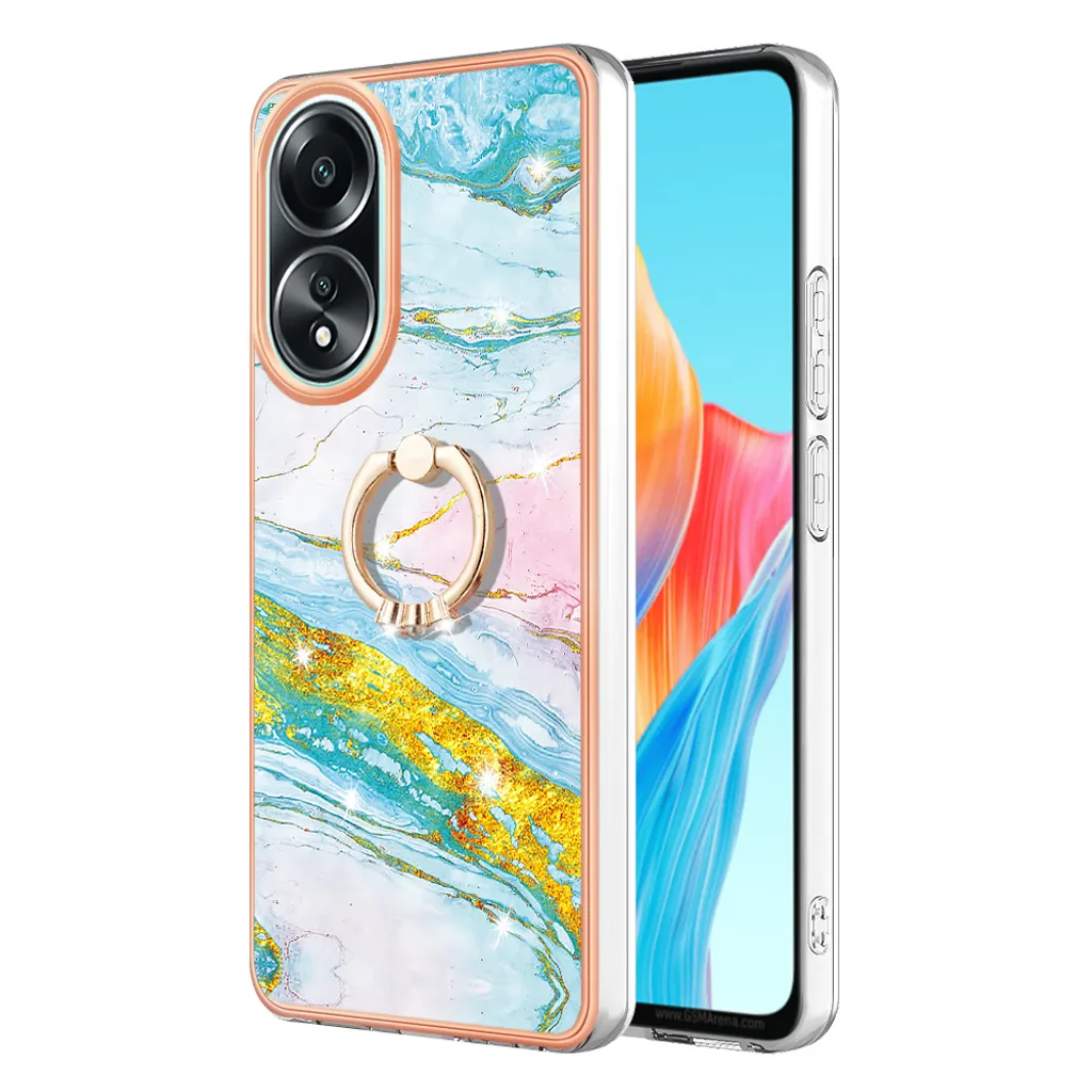 WBWONE Cover per OPPO A58 4G, TPU Silicone e PC Antiurto Custodia
