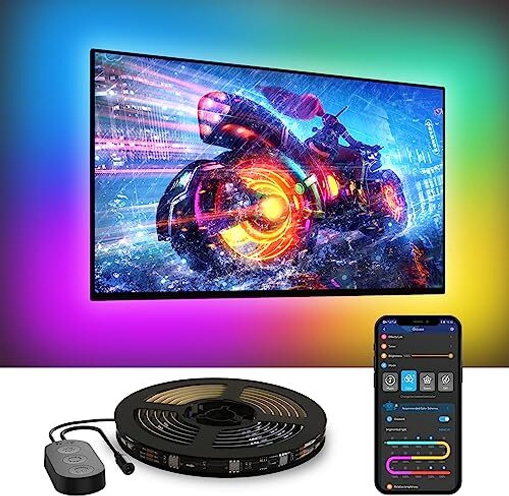 Govee TV LED Backlight, RGBIC Strip 55-65 Zoll TV, 3,8 M Produktbild 