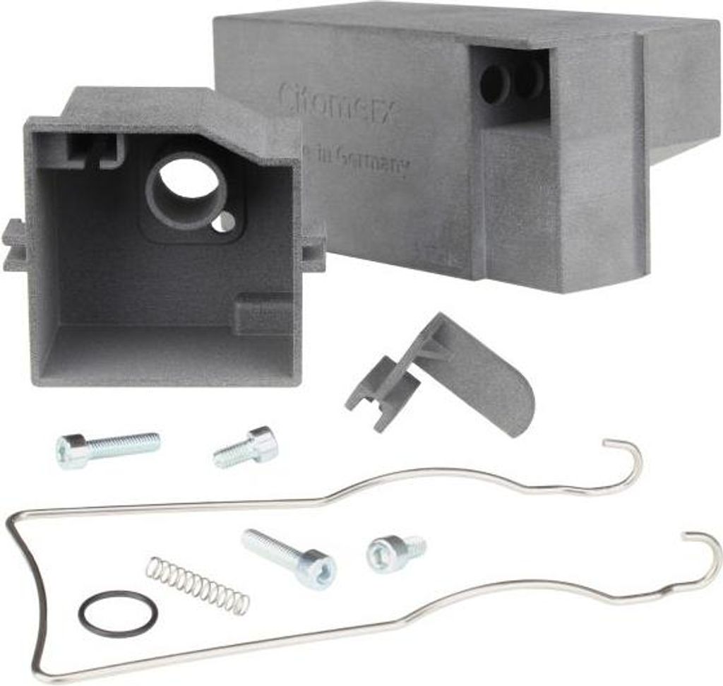 Luftfilterkasten 20mm eckig + Klammer + Gehäuse vorne für Hercules Prima M 2 3 4 5 HR2 / Sachs 504 505