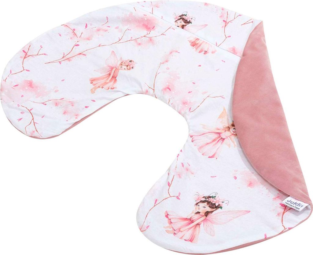 Little Fairy & Smokey Pink Soft Velvet Kissenbezug für Produktbild 