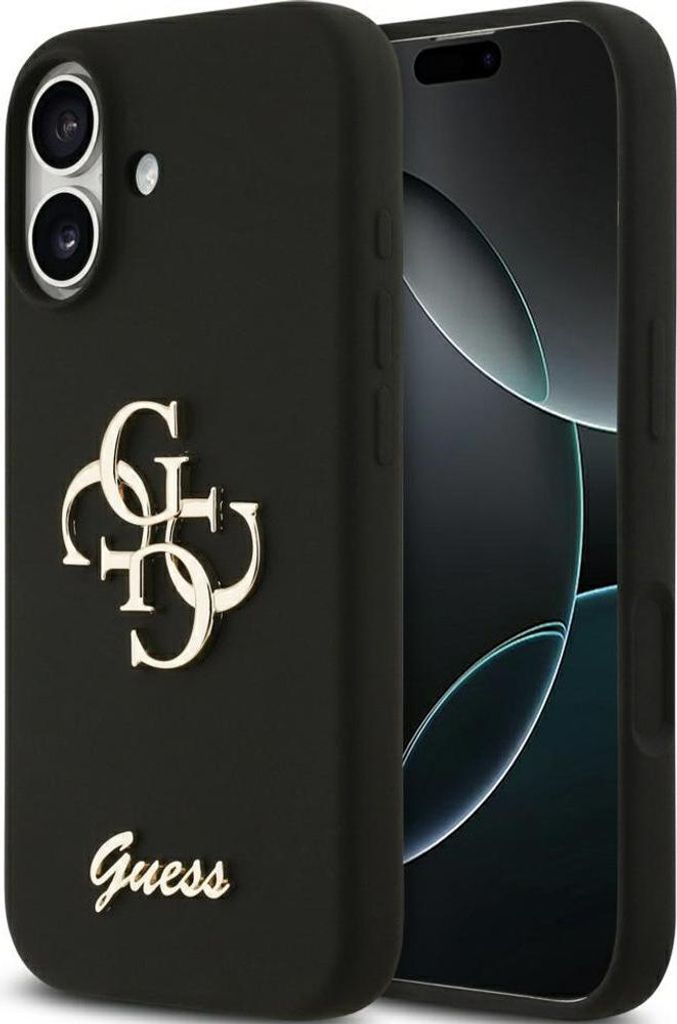 Guess - Silicone Big 4G Script (GUHCP17SSC4GSMK) - iPhone 17 - Black