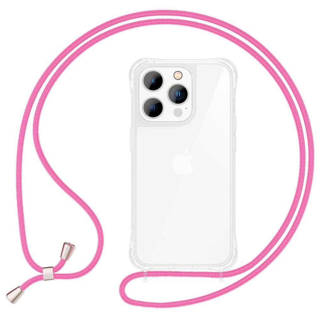 Hülle mit Kette für iPhone 14 Pro - Klare Handyhülle mit Produktbild 