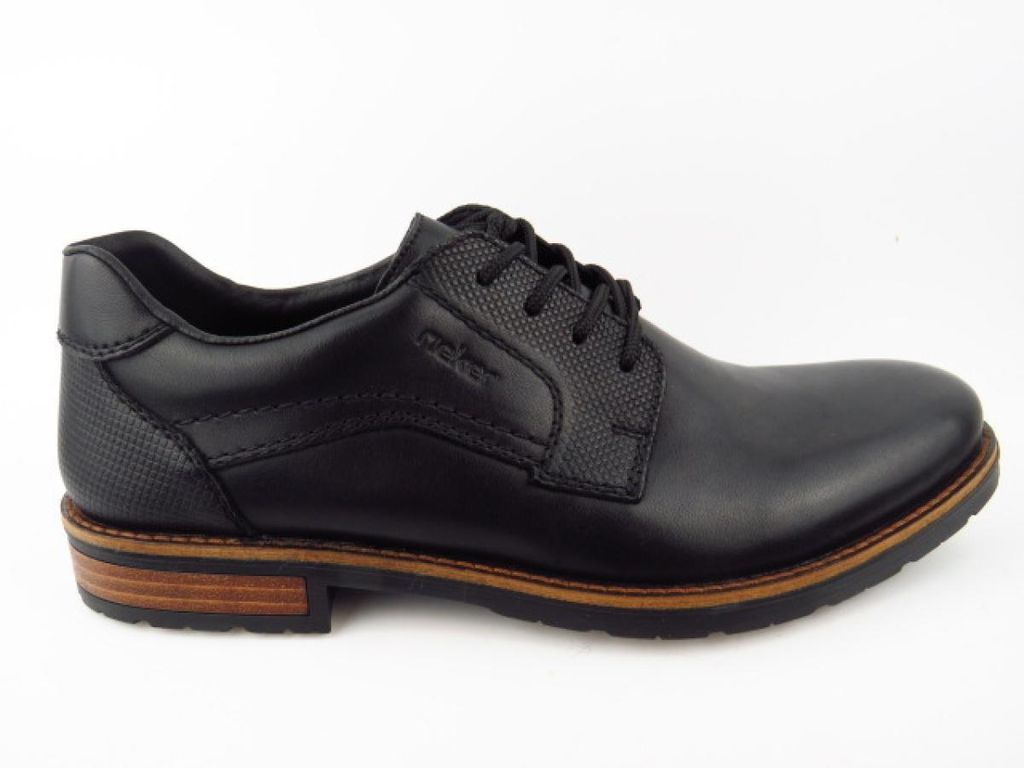 Rieker HWK Herren Halbschuhe Schnürer Schwarz : 43 Produktbild 