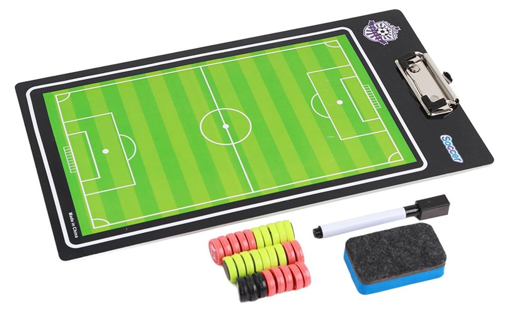 Fußball-Trainertafel, Trainer-Klemmbrett, tragbar, magnetisch, einfach zu bedienen für Fußballtraining, Unterricht, Coaching