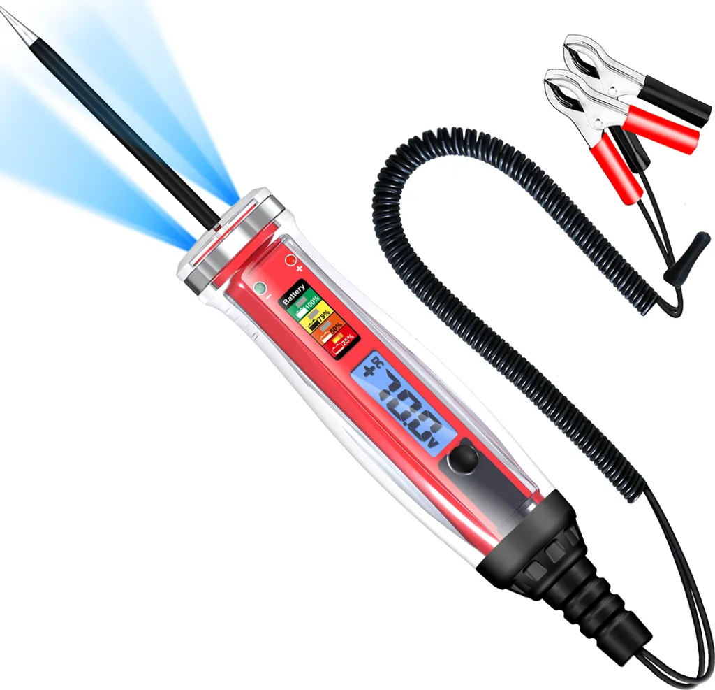 Testeur electrique auto LCD pour trouver les pannes de fusible 75V