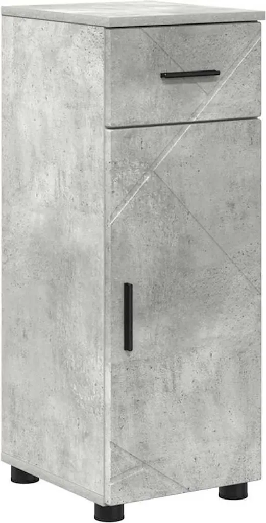 Mobile Bagno Stretto SYFAX Grigio Cemento 30x35x80 cm | Offerta Online