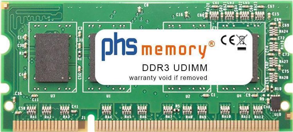 PHS-memory 1GB RAM Speicher passend für Kyocera TASKalfa 308ci DDR3 UDIMM 1333MHz (SP336516)
