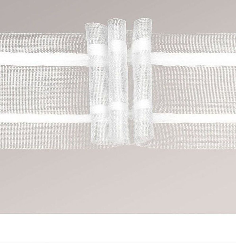 Gardinenstore Zubehoer von LYSEL - Faltenband mit Raffverhältnis 1:2 Länge: 5m, Höhe: 5cm transparent