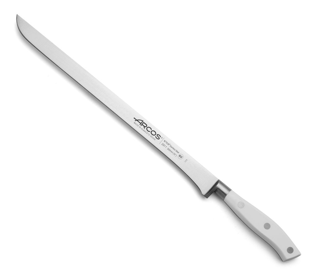 Couteau à jambon Arcos Riviera Blanc 231124 en acier au Image du produit 