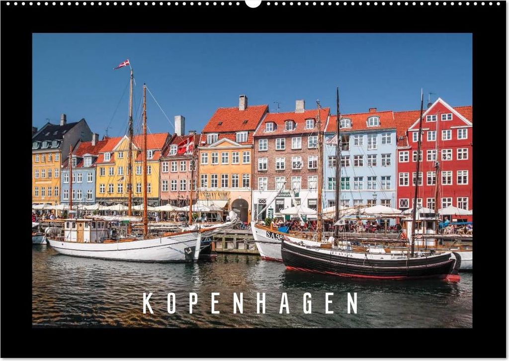 Kopenhagen (Wandkalender 2026 DIN A2 quer), CALVENDO Monatskalender