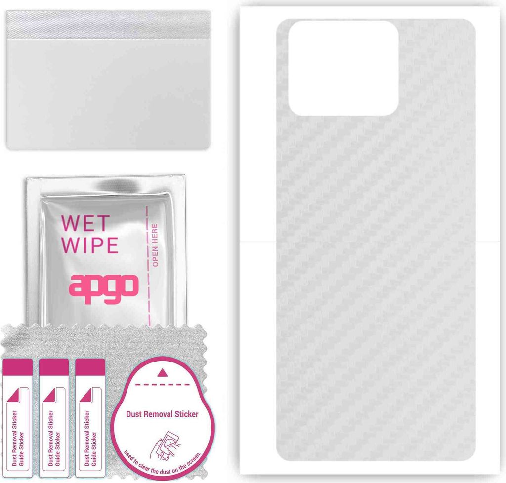 apgo Rückseite Schutzfolie, Skin, kompatibel mit Asus ZenFone 11 Ultra, Hinten Displayschutzfolie aus Vinylfolie, kratzfest, einfache Montage - Tr...