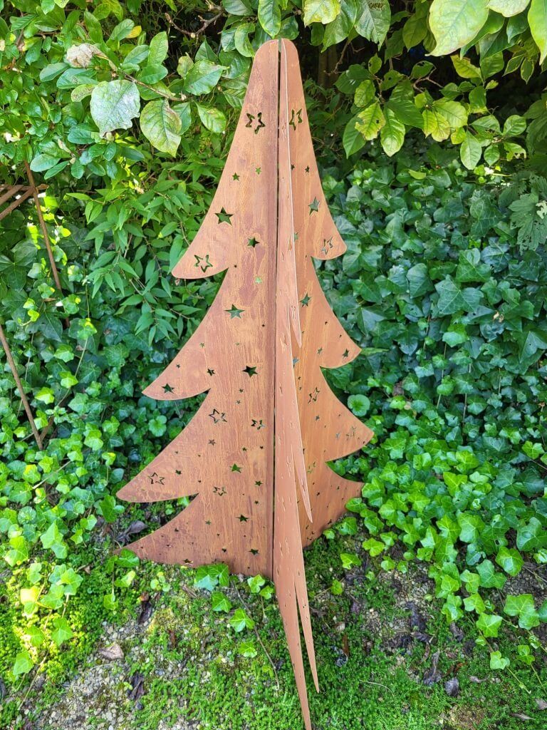 Edelrost 3D Tannenbaum Starry, klappbar Edelrost Tanne Starry, klappbar - Höhe: 89 cm