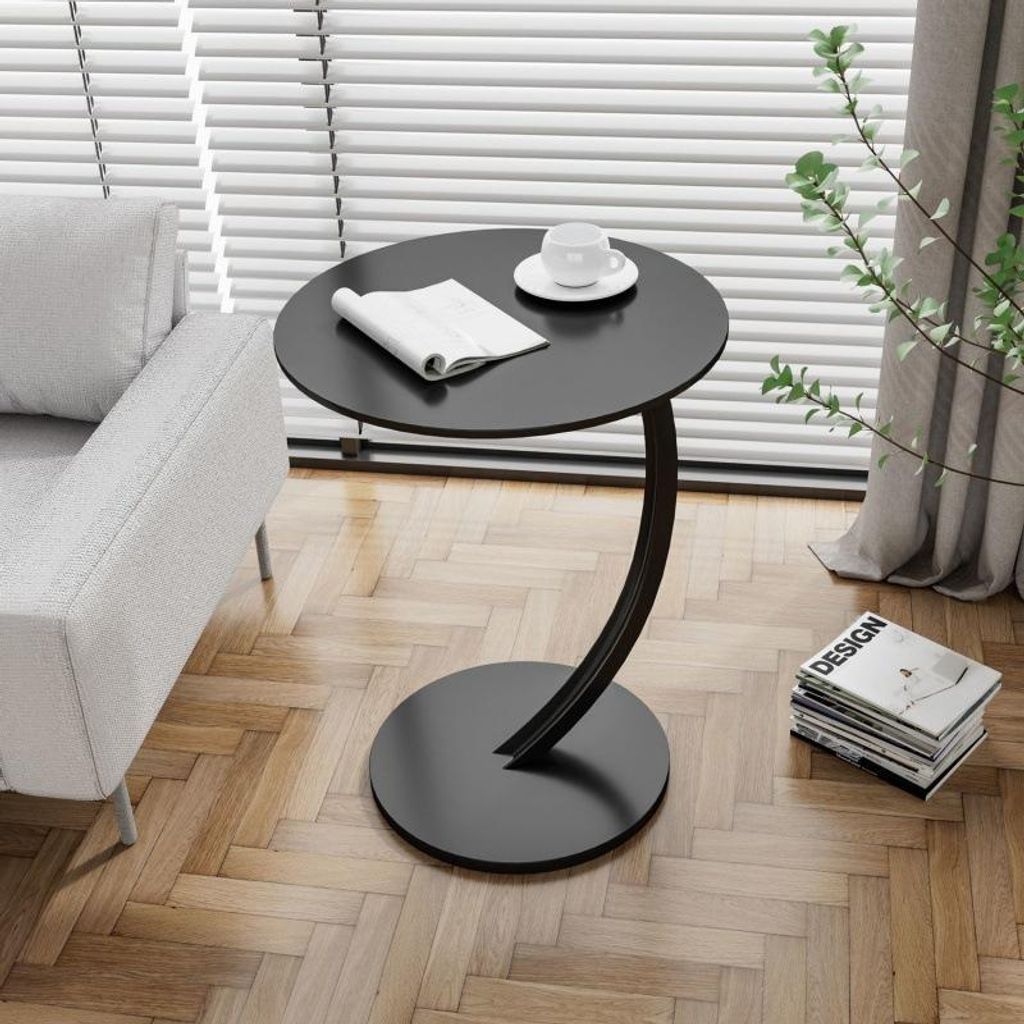 STUNQ® Runder Beistelltisch – Kompakter Mini-Couchtisch für Produktbild 