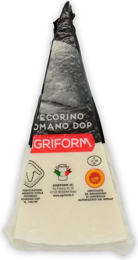 Food-United PECORINO ROMANO D.O.P. g.U. am Stück italienischer-Hartkäse-Schafskäse von AGRIFORM Italia passend für Pizza Pasta Risotto Ciabatta