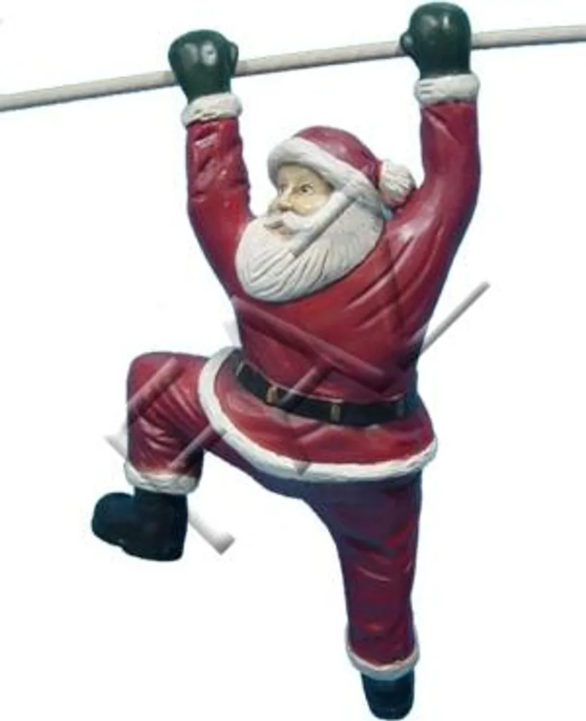 Figurine Père Noël de Jardin à Suspendre - Sculpture Décorative Extérieur