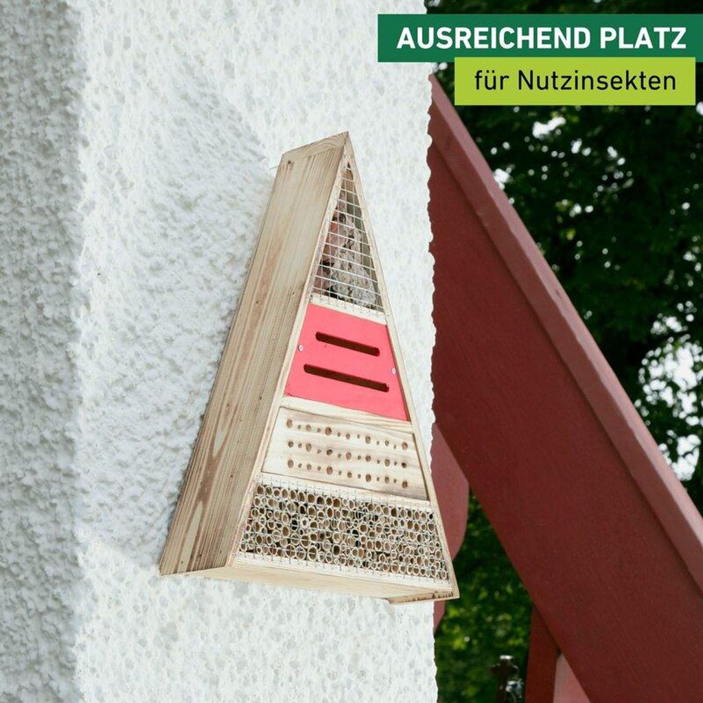 Insektenhotel Pyramide für Marienkäfer, Wildbiene & Co
