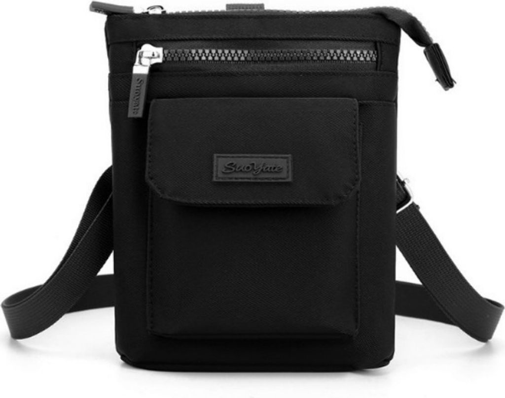INF Nylon Crossbody Handytasche - Kompakt und Stylisch Schwarz