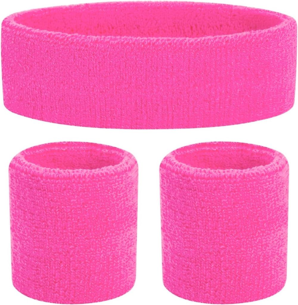 bandeau rose 3 en 1 avec bandeau - comme accessoire pour le Image du produit 