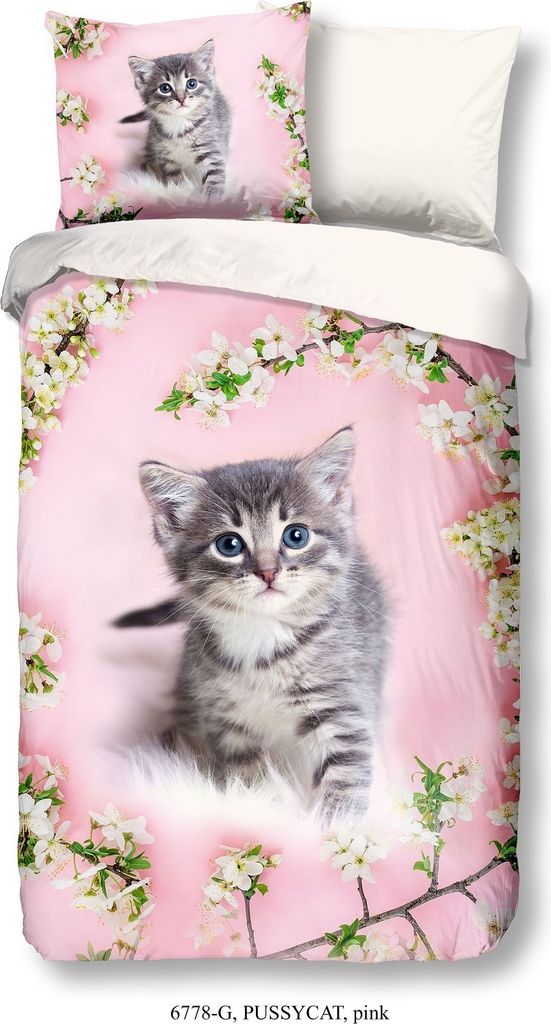 Good Morning Kinder Bettwäsche mit Katze - 135x200 cm - Produktbild 6